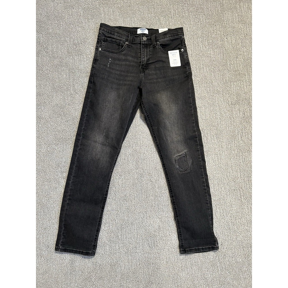 Boys Denizen From Levi's Black‎ Skinny Jeans Size 16 Regular Pants Flex